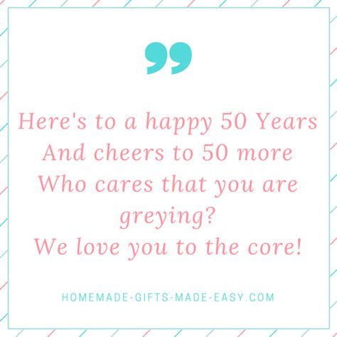 The best Happy 50th Birthday Poems for writing in cards. Funny jokes or meaningful rhymes, we've go them both. 50th Birthday Poems, Diy Craft Ideas For Kids, 50th Birthday Gag Gifts, 40th Birthday Quotes, 50th Birthday Quotes, Birthday Poems, Happy Birthday Friend, Diy Craft Ideas, Craft Ideas For Kids