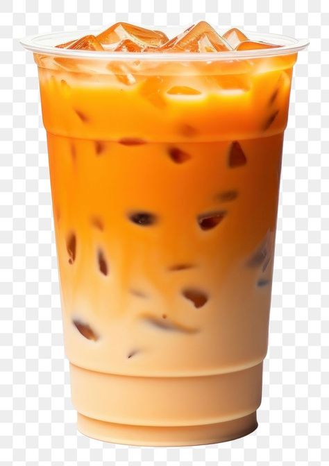 Minuman Thai Tea, Thai Tea Photography, Thai Tea Cup, Makaroni Telor, Minuman Cup, Milk Tea Png, Tai Tea, Tea Png, Thai Milk Tea