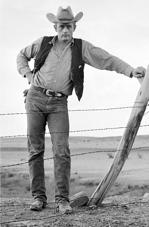 Frank Worth Collection  “James Dean, Cowboy" original fine art print featuring James Dean,1955. James Dean Photos, Hollywood Photography, Jimmy Dean, East Of Eden, Actor James, The Lone Ranger, James Dean, Elizabeth Taylor, Hollywood Actor