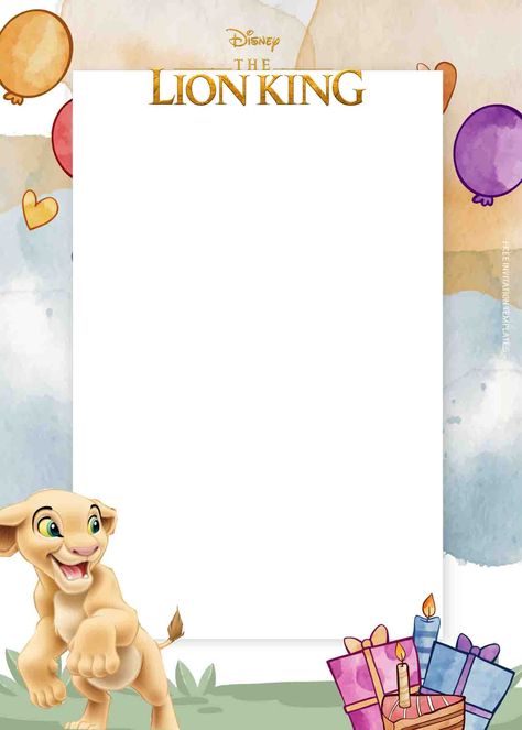 Cool 8+ The Lion King Fiesta Birthday Invitation Templates #free #freeinvitation2019 #birthday #disney #invitations #invitationtemplates Lion King Birthday Party Invitations, Lion King Party Decorations, Kiara Lion King, Lion King Invitation, Monster University Birthday, Lion King Birthday Party Ideas, Fiesta Birthday Invitations, Lion King Party, Free Printable Invitations Templates