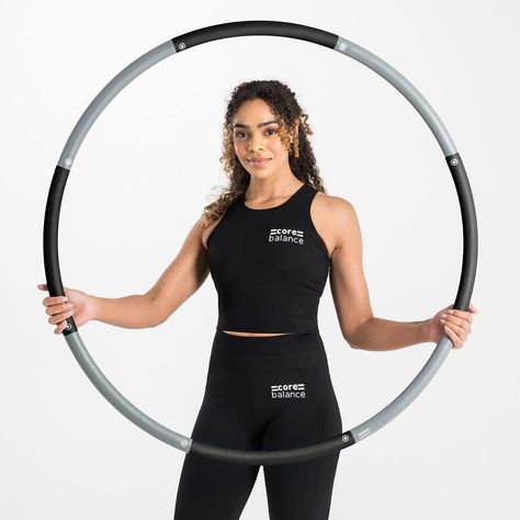 Core Balance Weighted Hula Hoop For Adult Fitness Foam Padded Size Adjustable 1kg (Smooth or Wavy) Weighted Hula Hoop, Weighted Hula Hoops, Hula Hoop Workout, Types Of Cardio, Drop Weight, Strong Core, Hula Hoop, Core Muscles, Burn Calories