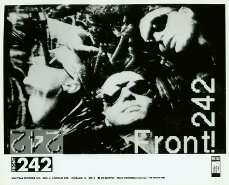 Front 242. Kmfdm Logo, Gothic Artists, Goth Industrial, Front 242, Industrial Fashion, Industrial Goth, Industrial Music, Techno Rave, Goth Music