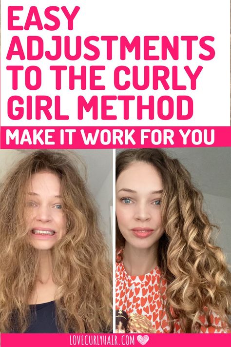 Solutions To 6 Common Problems Experienced With The Curly Girl Method. If You Have Frizz, Curls Not Clumping Or An Itchy Scalp, These Could Be Signs That The Curly Girl Method Needs Adjusting. You May Also Find That Air-Drying Is Taking Too Long Or That Gel Doesn’t Seem To Be Working. Don’t Panic! I’m Going To Share 6 Easy Steps You Can Take To Change Your Curly Girl Method Routine #curlyhairtips #curlyhaircare #curlhack #hairhacks #curlyhair #curlygirl #curlygirlmethod #curls #curlyhairroutine Curly Girl Method Routine, Shiny Curly Hair, Make Curly Hair, Best Curly Haircuts, Knotty Hair, Quick Curly Hairstyles, The Curly Girl Method, Frizzy Curly Hair, Dry Curly Hair