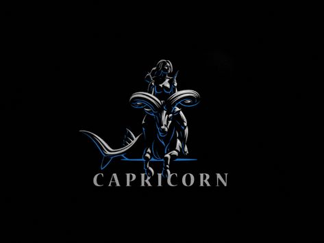 Capricorn Bullish And Bearish Logo, Capricorn Logo, Sea Goat, Wwe Logo, Capricorn Art, Ink Therapy, Identity Inspiration, Back Tattoos For Guys, Logo Brand Identity