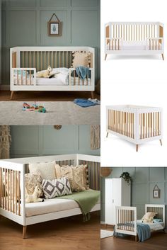 Cot Ideas, Baby Crib Designs, Modern Baby Cribs, Jalebi Baby, Crib Design, Baby Cot Bedding, Scandi Nursery, Baby Furniture Sets