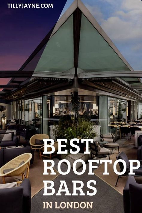 Looking for an amazing rooftop bar in London? Check out these bars for the perfect festive date London Rooftop Bar, London Rooftop, London Rooftops, Weekend In London, Travel England, Best Rooftop Bars, Rooftop Bars, London Summer, Travel Destinations Bucket Lists