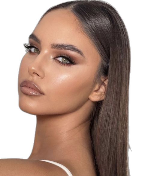 Natural Makeup For Black Dress, Bronzy Makeup Look Brown Eyes, Natural Bronzed Makeup Look, Natural Bronzed Makeup, Bronzey Glam, Bronze Glam Makeup, Makeup For Black Dress, Makeup Look Glam, Bronzed Makeup Look