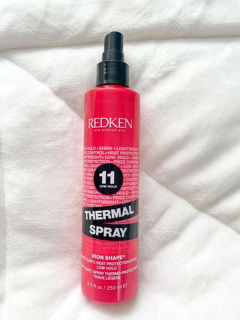 Redken Thermal Spray 11 Low Hold | Thermal Smoothing Holding Spray | For All Hair Types | Provides a Smooth, Silky & Frizz-Free Blow-Dry Finish | Mild Control | Protects Against Heat Damage | 8.5 Oz - Amazon Affiliate Heat Protectant Spray, Heat Protectant, Heat Damage, All Hair Types, Hair Types, Spray, Heat, Hair