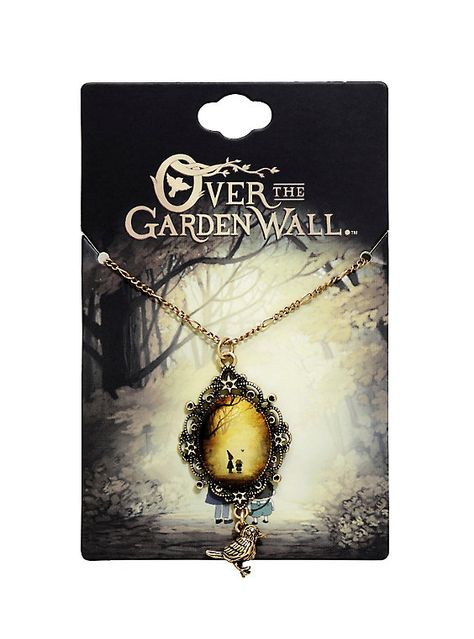 Over The Garden Wall Cameo Scene Bird Necklace, Nerd Fashion, Into The Unknown, Over The Garden Wall, Wall Accessories, Bird Necklace, Cool Wallpapers Art, Spooky Vibes, Cameo Pendant, Cursed Child Book