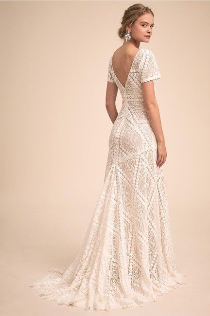 BHLDN Ivory Nude Lace Clements Feminine Wedding Dress Size 12 (L) - Tradesy Bhldn Wedding Dress, Size 12 Wedding Dress, Anthropologie Wedding, White Wedding Dress, Wedding Dress Sizes, Brides Wedding Dress, Lace Short, Junior Bridesmaid Dresses, Best Wedding Dresses