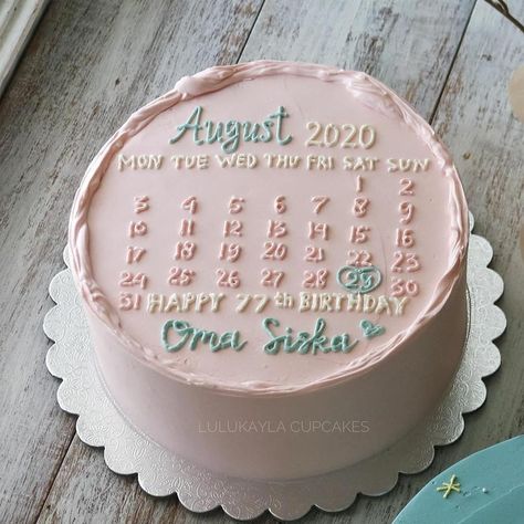 🍰 CAKES 🍰 COOKIES 🍰 CUPCAKES 🍰 on Instagram: “If you made such cake for yourself what date would it stay on it? When is your birthday? 😁 Mine is the 12th of June 🥳 . And can you guys…” When Is Your Birthday, Date Month Year, Cake Cute, Date Cake, Date Month, Pastel Cakes, Elegant Birthday Cakes, Simple Cake Designs, Cute Cake