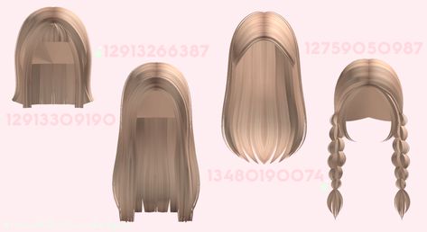 Roblox Blonde Hair Codes, Dutch Hair, Blonde Hair Roblox, Preppy Aesthetic Outfits, Blocksburg Outfit Codes￼, Blonde Bangs, Preppy Decal, Pic Code, Black Hair Roblox