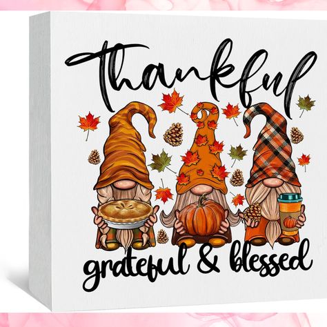 Fall Gnomes Wooden Signs, Thankful Grateful Blessed Fall Gnomes Decor, Fall Rustic Leaves Pumpkin Autumn Farmhouse Wood Sign, Fall Gnomes Decorations for Home Sign, Gnome Fall Decor Signs
Amazon Affiliate Fall Decor Signs, Farmhouse Wood Sign, Grateful Thankful Blessed, Fashion Toys, Simple Words, Book Gifts, Home Signs, Home Decor Furniture, Fall Pumpkins