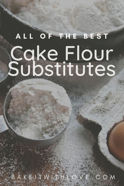 Measuring cup with homemade cake flour substitute ready to use in baking. Homemade Cake Flour, Making Cake Flour, Gluten Free Cake Flour, Cake Flour Recipe, Healthy Baking Substitutes, Yeast Dough Recipe, Homemade Cake Mixes, Cake Flour Substitute, Homemade Flour