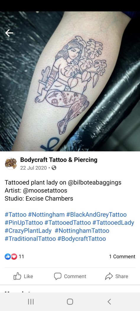 Plant Lady Tattoo, Pinup Tattoo, Lady Tattoo, Body Craft, Pin Up Tattoos, Plant Lady, Geometric Tattoo, Tattoos For Women, Tatting