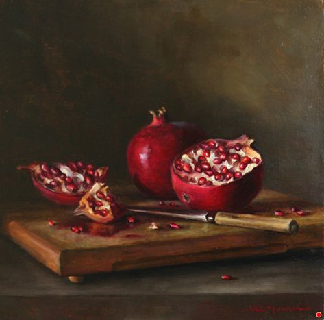 Pomegranate Still Life, Ego Art, Still Life With Apples, Still Life Images, Colors Art, Food Painting, Art Pastel, Still Life Oil Painting, Still Life Art