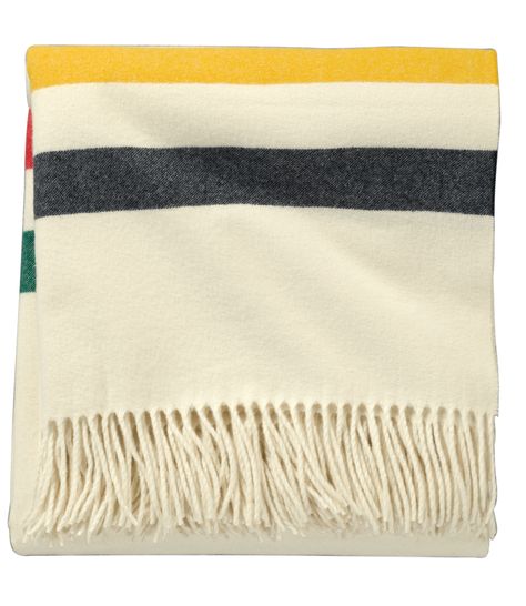 Guide to cabin-inspired decor with links on where to get the products. Pendleton Blanket, Glacier Park, Wool Throw Blanket, Pendleton Woolen Mills, 5th Avenue, Parking Design, Wool Throw, Glacier National, Glacier National Park