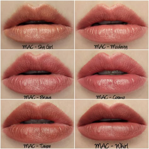 Faux Mac, Top Mac Lipsticks, Mac Myth, Lipstick For Pale Skin, Neutral Lipstick, Mac Lipstick Swatches, Permanent Lipstick, Natural Lipstick, Lipstick Swatches