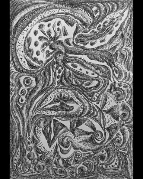 Octopus black wax crayon on paper mystical drawing by anagratess . #darkartwork #darkartist #macabreart #darkillustration #abstractdrawing #occultart #anarosegratess #surrealist #creaturedesign #gothicart #contemporaryartwork #darkartists #blackandwhiteart Dark Artwork, Wax Crayons, Macabre Art, Occult Art, Abstract Drawings, July 25, Outsider Art, Contemporary Artwork, Ocean Art