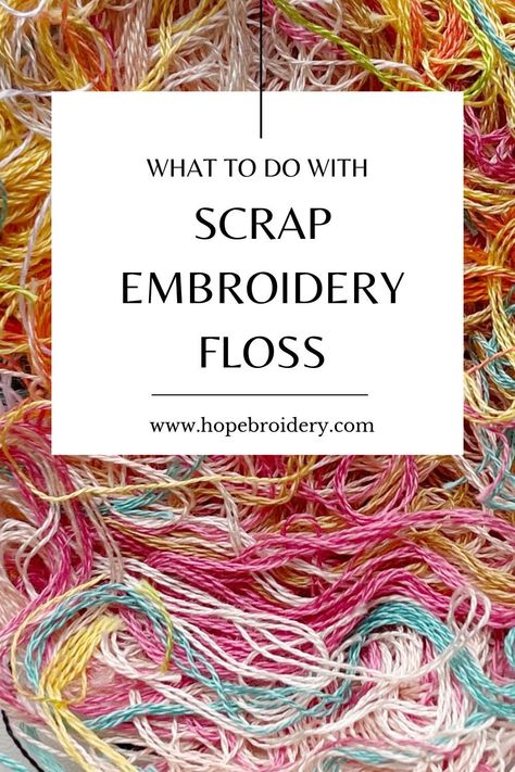 Hand Embroidery Must Haves, Best Material For Embroidery, Crochet With Embroidery Floss Projects, Leftover Embroidery Floss, Projects With Embroidery Floss, Needle Crafts Embroidery, Embroidery Thread Crafts Ideas, What To Make With Embroidery Floss, Material For Embroidery