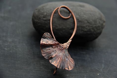 Shawl Pin Scarf Pin Sweater Pin Copper Ginkgo Leaf Shawl - Etsy Australia Leaf Shawl, Pearl Shawl, Julia Jones, Sweater Brooch, Sweater Pin, Shawl Pin, Scarf Pin, Ginkgo Leaf, Wire Work Jewelry