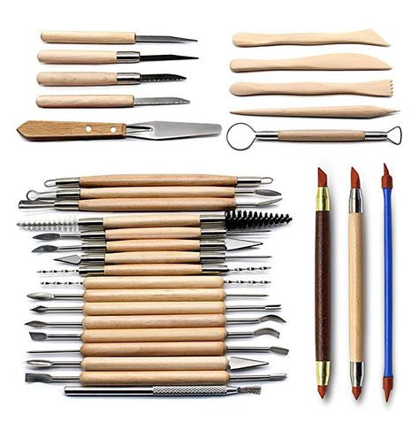 Pottery Carving, Sculpting Tools, Paper Carving, Clay Sculpting, Ceramic Tools, Wax Carving, Pottery Tools, Modeling Clay, Clay Tools