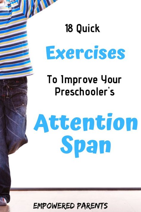 These activities to increase attention span in preschoolers are easy and practical for parents to follow. Build your child's focus and help them succeed! Attention Span Activities, Concentration Activities For Kids, Increase Attention Span, Attention Activities, Concentration Activities, Help Kids Focus, Work Fun, School Learning, Gross Motor Activities