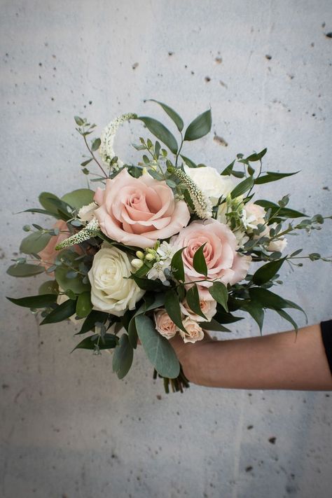 Garden Style Wedding Bouquet, Wedding Bouquets Blush Pink, Wedding Bouquets Eucalyptus, Bouquets Eucalyptus, Bridal Bouquet Peony, Blush Pink Wedding Bouquet, Bridal Bouquet Blush Pink, Beach Bouquet, Ivory Bridal Bouquet