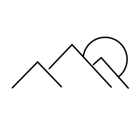 3 Peak Mountain Tattoo, Three Mountains Tattoo, Mountain Logo Design Ideas, Peak Tattoo, Tattoos Meaning Family, Iceland Tattoo, Tahoe Tattoo, Therapy Website Design, Minimal Mountain