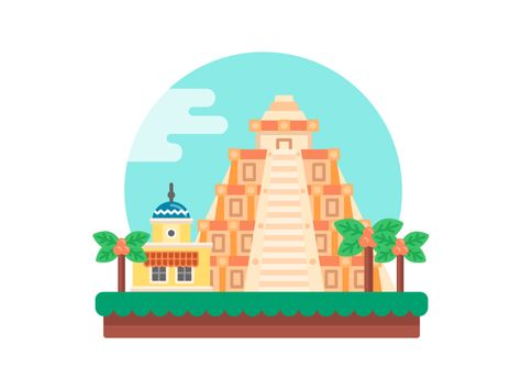 The Mexican Pavilion in Disney World's Epcot theme park. Disney Mural, Epcot Mexico, Epcot Theme Park, Mexico Design, Disney World Epcot, Powerpoint Presentation Design, University Of Utah, Design Icon, Drawing For Beginners