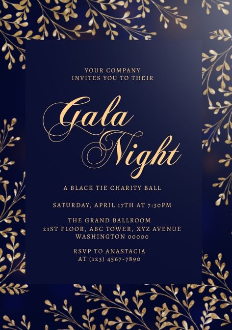 Gala Invitation Design Nonprofit, Gala Night Invitation, Gala Dinner Invitation, Gala Invitation Design, Ranch Party, Valentine Party Invitations, Event Invitation Design, Gala Invitation, Fundraiser Event