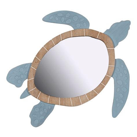 Ty Pennington Turtle Shaped Wall Mirror, 29" Surf Room Decor, Coastal Room Decor, Beachy Room Decor, Ty Pennington, Beach Room Decor, Beachy Bedroom, Surf Room, Ocean Room, Led Candle Decor