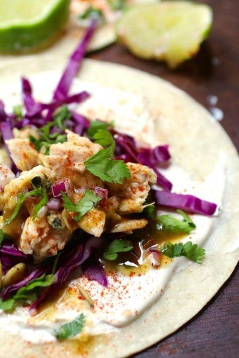 Easy tuna tacos Tuna Tacos Recipe Canned, Canned Tuna Tacos, Tuna Tacos Recipe, Creamed Cabbage, Tuna Tacos, Canned Salmon Recipes, Canned Tuna Recipes, Restless Chipotle, Canned Tuna