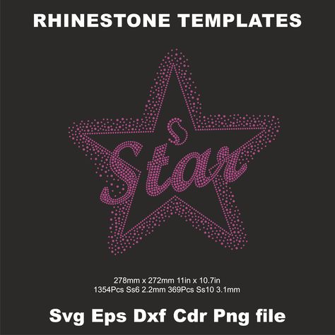 Big Star Text Rhinestone Template,Cricut Rhinestone Star,SS6 SS10 Star Rhinestone Template,Tshirt Template Svg,Cut file Svg, Svg Rhinestone by TheSVGArtDesigns on Etsy Rhinestone Tshirts, Rhinestone Templates, Rhinestone Designs Templates, Tshirt Template, Rhinestone Transfers, Simplistic Design, Flower Template, Christmas Templates, Rhinestone Heart