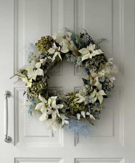 Christmas wreath ideas: 22 ways to style your wreath | Homes & Gardens Living Wreath, Christmas Wreaths & Garlands, Easy Christmas Wreaths, Christmas Plants, Fresh Christmas Trees, Sweet Christmas, Christmas Table Decorations, Outdoor Christmas Decorations, Classic Christmas