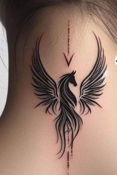 Fire Horse Tattoo, Rib Tattoo Designs, Family Sleeve Tattoo, Men Henna Tattoo, Full Neck Tattoos, First Tattoos, Horse Tattoo Design, Moon Sun Tattoo, Simple Tattoos For Women