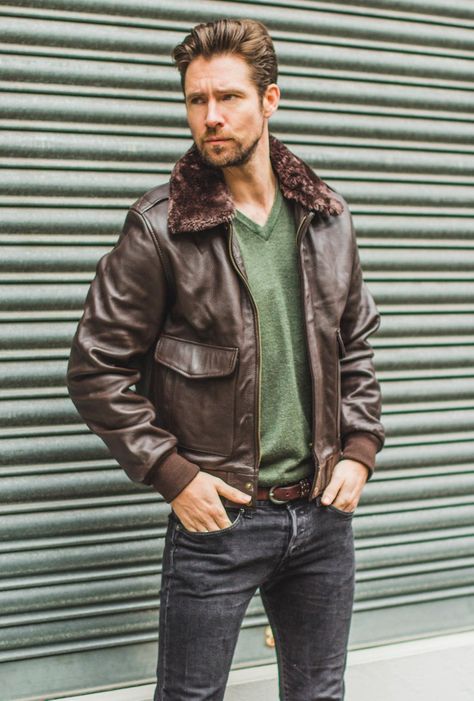 Brown Leather & Shearling Collar Pilot Aviator Jacket | Etsy Beige Fashion, Pilot Jacket, Aviator Jacket, Sheepskin Jacket, Aviator Jackets, Custom Jacket, Jacket Outfit, Brown Leather Jacket, Biker Style