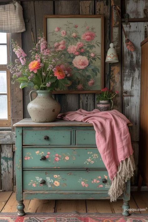 Cottagecore Aesthetic Ideas for a Whimsical Lifestyle - Puqqu Estilo Cottage, Boho Decor Ideas, Rustic Wooden Furniture, Cottagecore Bedroom, Cottagecore Living, Bedroom Sanctuary, Cottagecore Home, Cottage Retreat, Core Cottage