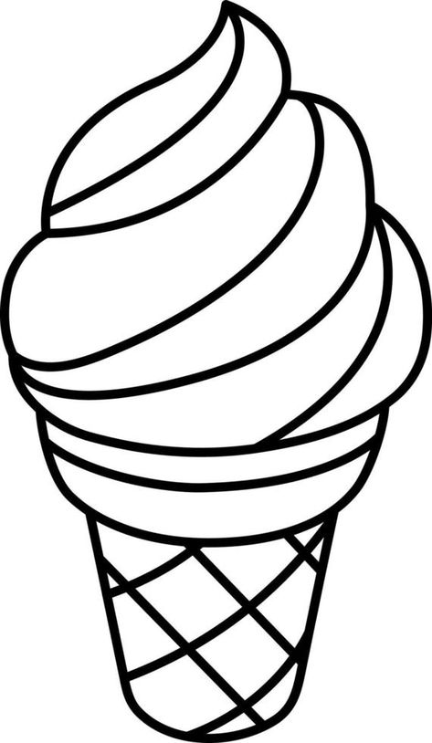 Vanilla Ice cream cone Dessert Icon Element illustration Line with White Colored Style Ice Cream Icon, Ice Cream Drawing, Vanilla Ice Cream Cone, Dessert Icon, Cone Dessert, Element Illustration, Vector Infographic, Line Line, Shark Party