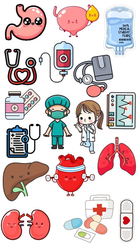 Science Stickers, Kindergarten Lessons, Medical Students, Kindergarten, Doodles, Medical, Science, Gifts, Quick Saves