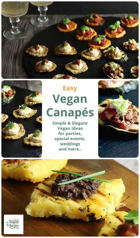 Vegan Appetizer Recipes, Cocktails For Christmas, Canape Ideas, Party Canapes, Celebration Food, Ideas For Parties, Vegan Appetizers Recipes, Vegan Appetizer, Vegan Party Food