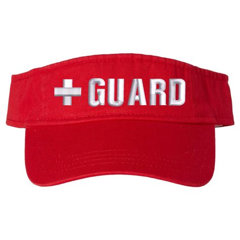 PRICES MAY VARY. PROFESSIONAL LIFEGUARD ESSENTIAL: Stand out on duty with our Red + Guard Lifeguard Visor Hat, crafted for professional lifeguards and water watchers. Made from 100% Cotton Bio Washed Chino Twill Material, this visor offers durability and comfort for all-day wear. OPTIMAL SUN PROTECTION: Shield your eyes from the sun's glare with the pre-curved visor design of our lifeguard visor hat. The fully adjustable hook & loop closure on the back ensures a secure and customized fit, making Red Guard, Life Guard, Womens Visor, Army Cap, Cap For Men, Sun Cap, Visor Hat, White Cross, White Crosses