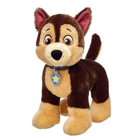 PAW Patrol Chase - German Shepherd Police Pup | Build-A-Bear® Paw Patrol Plush, Stuffed Dogs, Paw Patrol Rocky, Animated Pics, Paw Patrol Chase, Baby Stuffed Animals, Patrol Party, Chase Paw Patrol, Bear Paws