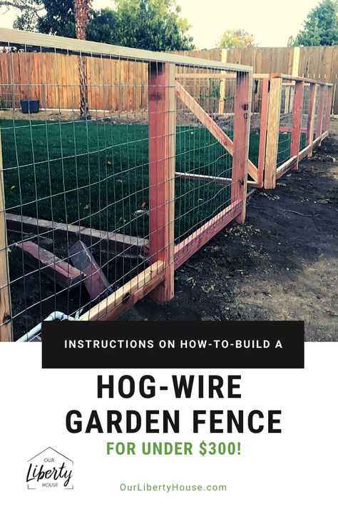 Hog Wire Fence, Diy Dog Fence, Diy Garden Fence, Liberty House, Wood Pergola, Diy Fence, Meteor Garden 2018, Wire Fence, Dog Fence