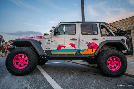 Jeep Beach 2018 [Gallery] | DrivingLine Beach Jeep Wrangler, Jeep Wrangler Themes, Jeep Car Aesthetic, Teenage Cars, Cute Jeeps, Jeep Themes, Girl Jeep Wrangler, Cool Jeeps Wrangler, Jeep Customization