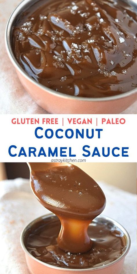 3 Ingredient Coconut Caramel Sauce! Creamy Caramel that’s dairy free, gluten free, paleo, and vegan friendly. An easy dessert recipe topper that's sure to please everyone! Carmel Sauce Recipe, Coconut Caramel Sauce, Gluten Free Cupcakes Vanilla, Coconut Milk Coffee, Pumpkin Doughnut, Gluten Free Biscuits, Vanilla Cupcake Recipe, Easy Dessert Recipe, Vegan Caramel