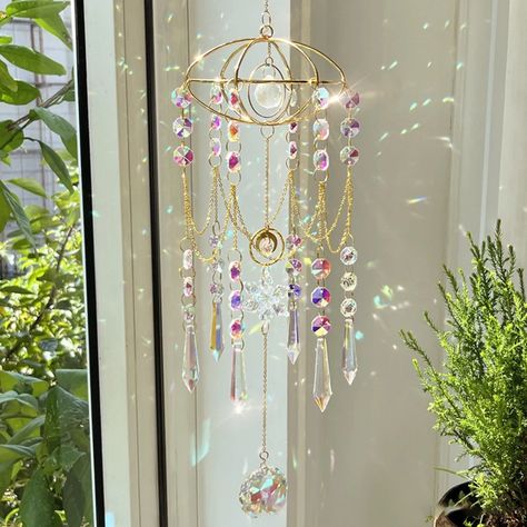 Prism Decor, Crystal Wind Chimes, Window Suncatchers, Crystal Suncatcher, Hanging Crystals, Rainbow Maker, Crystal Suncatchers, Crystal Prisms, Crystal Light