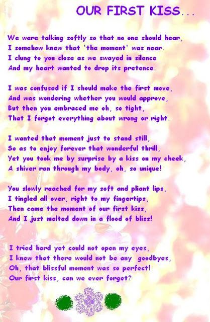 Our First Kiss Letter, First Kiss Poem, Kiss Poem, Love Poems For Boyfriend, Our First Kiss, Writing A Love Letter, I Am Confused, Making The First Move, Word Of The Day