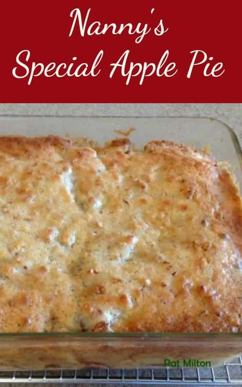 Crustless Pie, Apple Pie Cake, Resep Pasta, Apple Recipes Easy, Apple Dessert Recipes, Apple Cake Recipes, Apple Pie Recipes, Diet Vegetarian, Apple Pies Filling