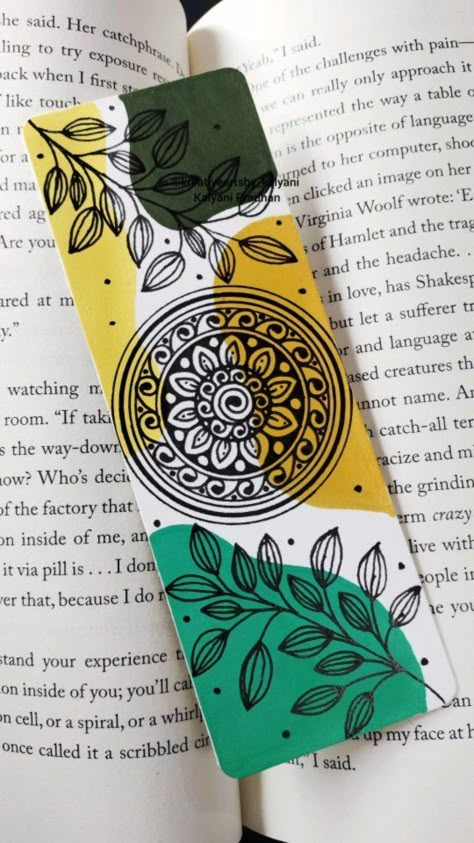 Boho Mandala Bookmark series 2🌿 DM for Online Mandala Art Class Art Materials used @brustro_official Brustro watercolor paper 300gsm Brustro DIY acrylic markers Brustro black Fineliners Available on www.creativehands.in Use Coupon Code KALYANI10 for a 10% discount Use KALYANI5 for a product on sale @creativehandsartmaterials #mandalalover #mandalapassion #mandalareels #bookmarks #bookstagram #botanicalart #botanicalillustration #bohostyle #bohochic #bohoart #bornoninstagram #mandal Boho Art Bookmark, Boho Mandala Art, Mandala Art Bookmark, Bookmarks Handmade Aesthetic, Bookmark Painting Ideas, Boho Bookmarks, Aesthetic Diys, Boarders Designs, Mandala Bookmark